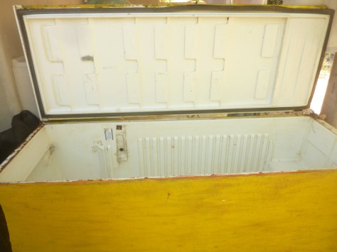 old fridge used to make the worm farm